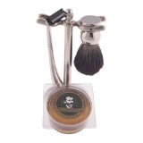 Colonel Ichabod Conk 4 pc Chrome Shave Set