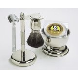 Colonel Ichabod Conk 5 piece Chrome Safety Razor Shave Set