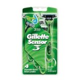 Gillette Sensor 3 disposable razor for men with sensitive skin