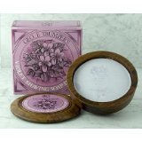 Geo F. Trumper Violet Hard Shaving Soap in Wooden Bowl