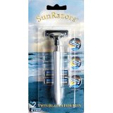 SunRazors Twin Blade Shaving Razor Handle for Men 