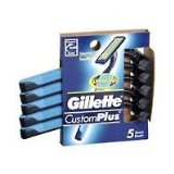 Gillette CustomPlus Razors For Mens with Sensitive Skin