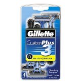 Gillette Custom Plus Disposable Razors for Sensitive Skin