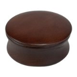 Kingsley Shave Soap Bowl with Lid Dark Wood