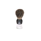 Omega 63167 Green Stripey 100% Pure Badger Shaving Brush with Stand