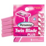 Personna Twin Blade Plus Disposable Razor with Lubricating Strip For Women